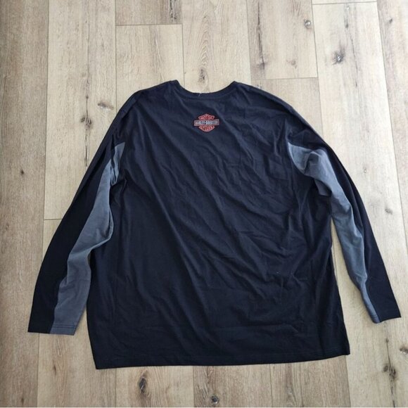 Harley-Davidson Men's 5XL Copperblock Block Letter Long Sleeve Tee - Picture 4 of 8